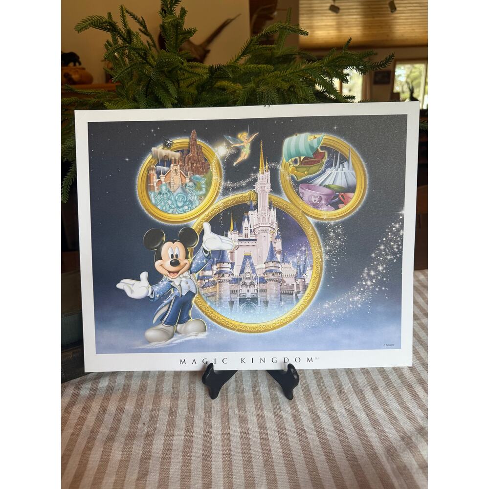 Walt Disney Resort 4 Pack Collector Set of Lithographs with COA